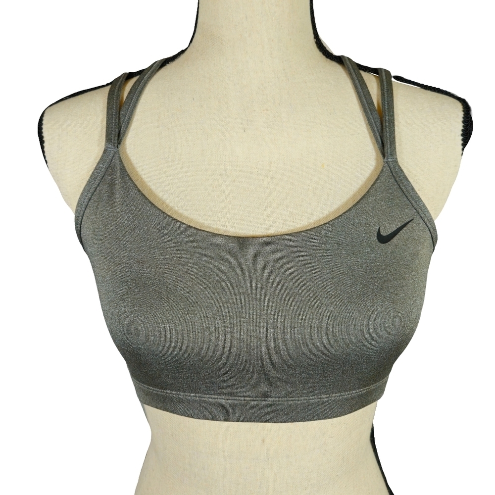 Nike Sports Bra, Heather Grey, Medium